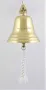 900 Корабна камбана от плътен месинг, с плетен рандибул , снимка 2