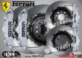 Ferrari надписи за капаци на спирачни апарати , снимка 3