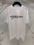 Мъжка тениска Givenchy Живонши 2XL с текст бродерия бяла имитираща, снимка 1 - Тениски - 25698951
