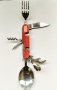 Мултифункционален нож, швейцарско джобно ножче, джобна ножка с вилица и лъжица за подарък, снимка 1 - Ножове - 34942914
