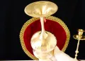 Фантастичен бронзов сервиз,чаши за вино., снимка 8
