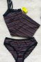 Нов Дамски памучен комплект корсаж потник и бикина, снимка 1 - Бельо - 31409194
