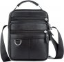 Нова Мъжка чанта през рамо Кожена Черна за Ежедневна работа Бизнес, снимка 1 - Чанти - 37284425