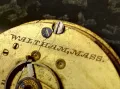 A. W. W.Co. WALTHAM MASS. МЕХАНИЗЪМ от СТАР АМЕРИКАНСКИ ДЖОБЕН ЧАСОВНИК с РИМСКИ ЦИФЕРБЛАТ 40364, снимка 3