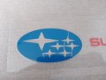 Качествен винилов цветен стикер лепенка с емблема и надпис Subaru, снимка 3