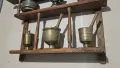 Стара дървена етажерка, снимка 2