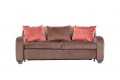 Разтегателен диван, Lancada, Кафяв, снимка 1 - Дивани и мека мебел - 40119812