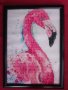 Диамантен гоблен Фламинго , снимка 1 - Гоблени - 42045539
