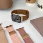 Луксозна кожена каишка с магнит за Apple Watch ULTRA/SE/10/9/8/7/6/5/4, снимка 5