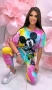 Mickey Mouse Дамски Спортен Комплект Тениска И Долнище🔝Дамски Спортен Екип Мики Маус Код A1345, снимка 3