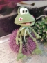 Плетена играчка Жаба, ръчно изработени, прекрасен подарък, снимка 3