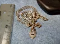 СПАСИ и СОХРАНИ ПРАВОСЛАВЕН СРЕБЪРЕН КРЪСТ РАЗПЯТИЕ с СРЕБЪРНА ВЕРИЖКА СРЕБРО 925 РЪЧНА РАБОТА 40112, снимка 12