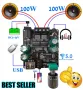 Нов мощен висококачествен мини Стерео цифров усилвател Клас D 2 X 100W с Bluetooth 5.0 AUX жак и USB, снимка 1