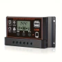 Соларен контролер 12V 24V - 10A с LCD дисплей, 2 USB, PWM за панели, снимка 3