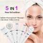 Епилатор 5в1 четка за лице, самобръсначка, масажор Beauty Tools Browns kemei, снимка 5