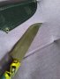 Ловен нож с калъф естествена кожа за колан 233х135мм острие, снимка 4