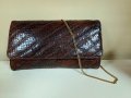 Чанта- клъч от змийска кожа, снимка 2