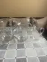 Стъклени кани /кана/ и канички, порцеланови кани и плато за сервиране, снимка 1