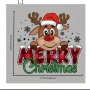 Сладко еленче елен елф Merry Christmas Коледна термо щампа апликация картинка за дреха лепенка, снимка 3