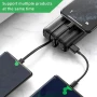 Нова Power Bank X4. Преносимо зарядно устройство с вградени кабели, 20000mAh 4 изхода 3 входа..., снимка 4