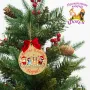 Дървена персонализирана висулка за елха Коледа, снимка 9
