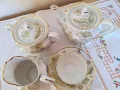 Руски порцеланов сервиз на Вербилки, декор Перо от жар-птица, снимка 10