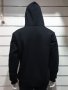 Нов мъжки изчистен черен суичър с качулка и джобчета, снимка 3
