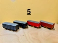 4 двуосни покрити товарни вагона Piko 1:87 HO влак, влакче, снимка 2