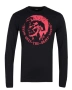 Diesel Mens T-Diego-Long B-R T-Shirt in Black L, снимка 1