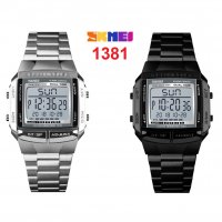 Електронен мъжки спортен часовник SKMEI кварц LED 1381 стомана, снимка 1 - Мъжки - 37374500