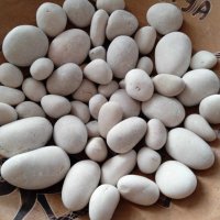 малки кръгли бели камъчета от Егейско море, от остров Парос, снимка 1 - Декорация за дома - 42029774