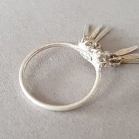 Стар сребърен филигран пръстен Отлично перфектно състояние 7 размера, снимка 8 - Пръстени - 39567202