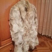 Дамско палто със дълъг косъм от лисица , снимка 1 - Палта, манта - 30472468