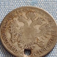 Сребърна монета 20 кройцера 1848г. Фердинанд първи Австрия 14973, снимка 6 - Нумизматика и бонистика - 42915390