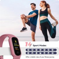 Часовник TOOBUR за фитнес проследяване за жени, Android iOS, снимка 6 - Смарт гривни - 42833784