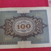 Райх банкнота 100 марки 1920г. Германия уникат за колекционери 28294, снимка 6 - Нумизматика и бонистика - 37144007