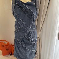 Дизайнерска рокля с ципове по модел на A.Wang, снимка 3 - Рокли - 40367553
