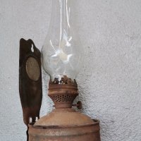 Газена лампа метална, снимка 3 - Антикварни и старинни предмети - 42685585