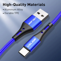 Micro usb/type-c 3a кабел за бързо зареждане син ,червен , черен ,всички по 2 метра, снимка 5 - USB кабели - 36523358