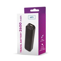 Преносима батерия - Power Bank Setty Mini 2600 mAh, снимка 1 - Външни батерии - 42177270