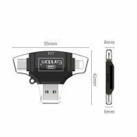 Cardreader Четец на карти Digital One SP00586 earldom et-ot31 Lightningn, Type C, USB букси за Micro, снимка 1 - USB Flash памети - 38934875