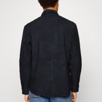 НОВО Selected Homme Suede Overshirt Jacket мъжко яке/естествен велур L, снимка 6 - Якета - 42377200