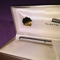 Писалка INOXCROM IRIDIUM SPAIN в кутия нова с 23,6 карата  златно покритие, снимка 2 - Ученически пособия, канцеларски материали - 29591241