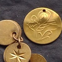 Лот малки месингови монети имитация за накит носия колекция 68361, снимка 2 - Нумизматика и бонистика - 42753234