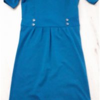 Синьо- зелена рокля , снимка 5 - Рокли - 30210255
