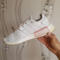 маратонки  adidas NMD R1 White Lush Blue GX1050  номер 43-44, снимка 12 - Маратонки - 40833427