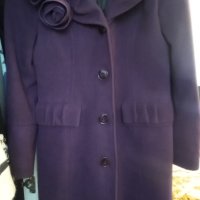 Елегантно лилаво палто, снимка 1 - Палта, манта - 30673105