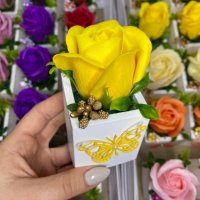 Мини кашпи със сапунени рози , снимка 7 - Подаръци за рожден ден - 39317609
