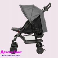 Лятна детска количка ZIZITO Adel, тъмно сива, снимка 3 - Детски колички - 37012860