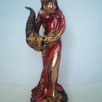 статуетка жена с рог4561, снимка 1 - Статуетки - 44199252
